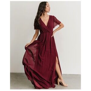 Baltic Born Burgundy Maxi Dress